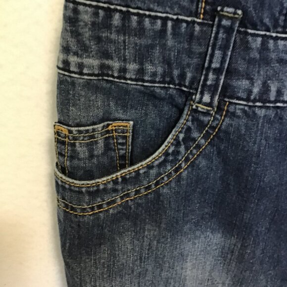 Esprit Short Sleeve Drop Waist Denim Mini Dress Size 8 - Picture 10 of 14